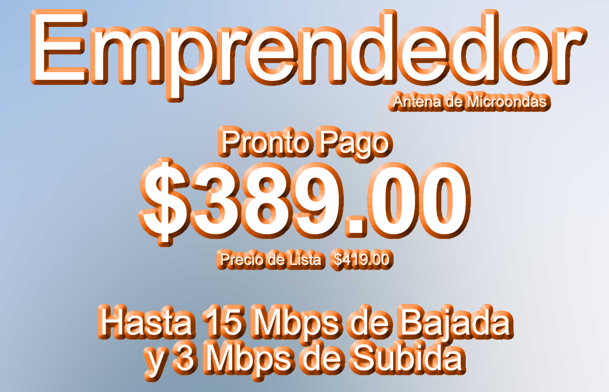 Antena de Microondas - Emprendedor