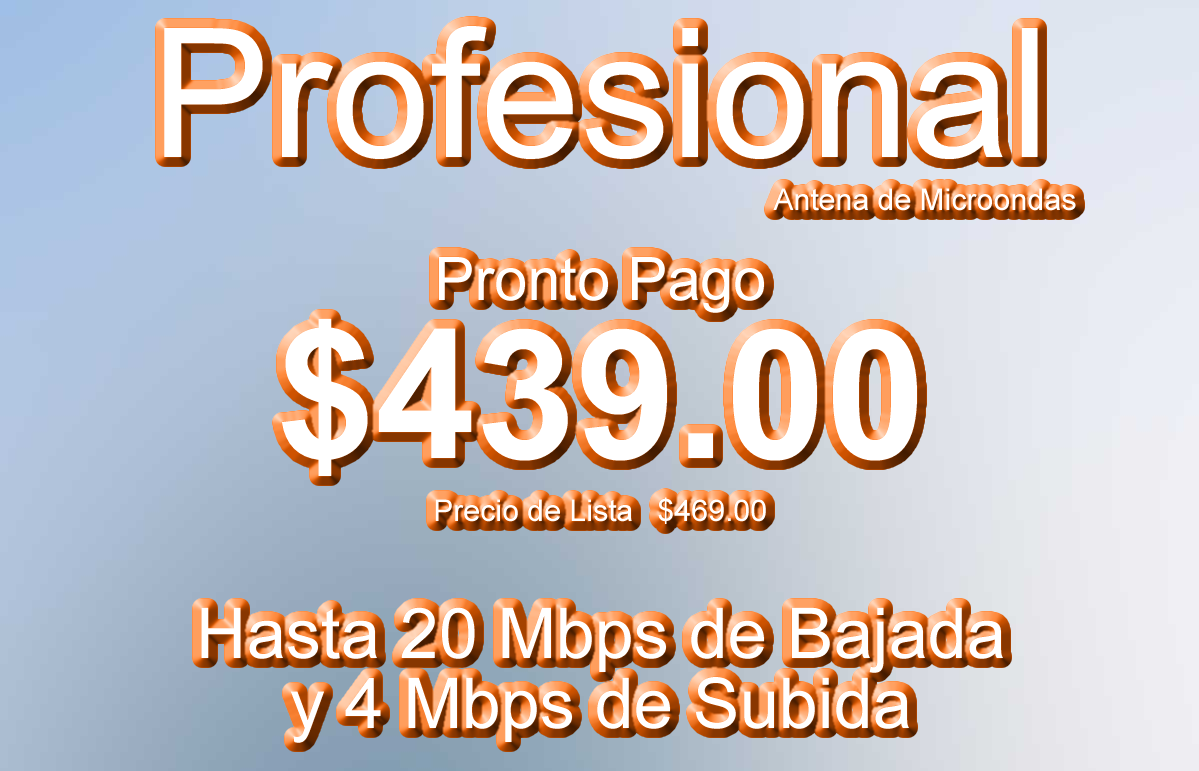 Antena de Microondas - Profesional